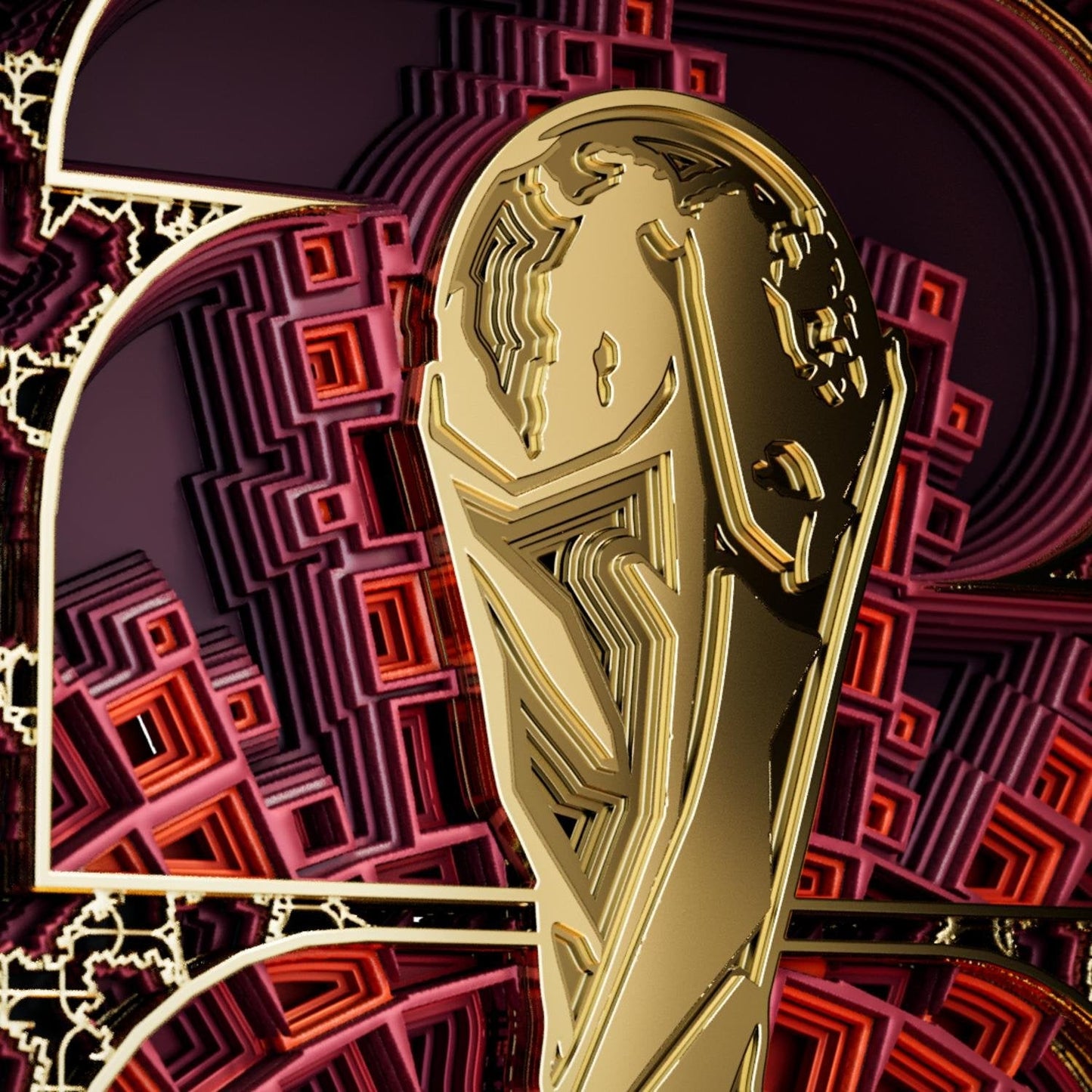 FIFA World Cup 2026™ Canada Host Country Emblem 3D Wood Art Frame