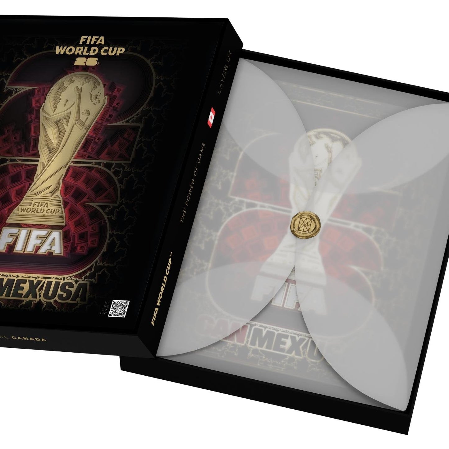 FIFA World Cup 2026™ Canada Host Country Emblem 3D Wood Art Frame